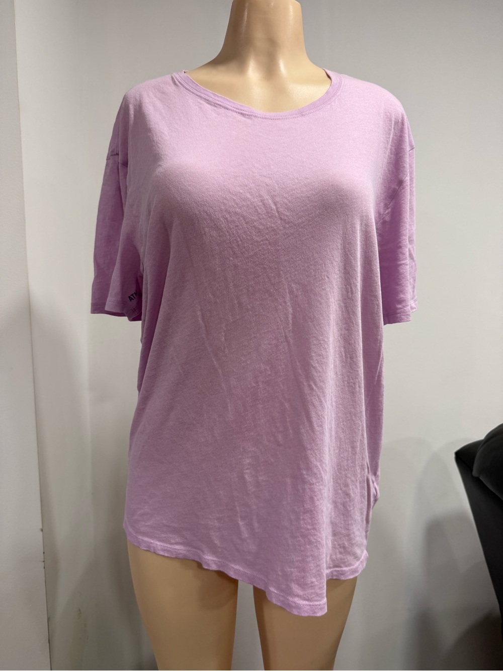 ATM Anthony Thomas Melillo Lilac Relaxed Short Sleeve Tee